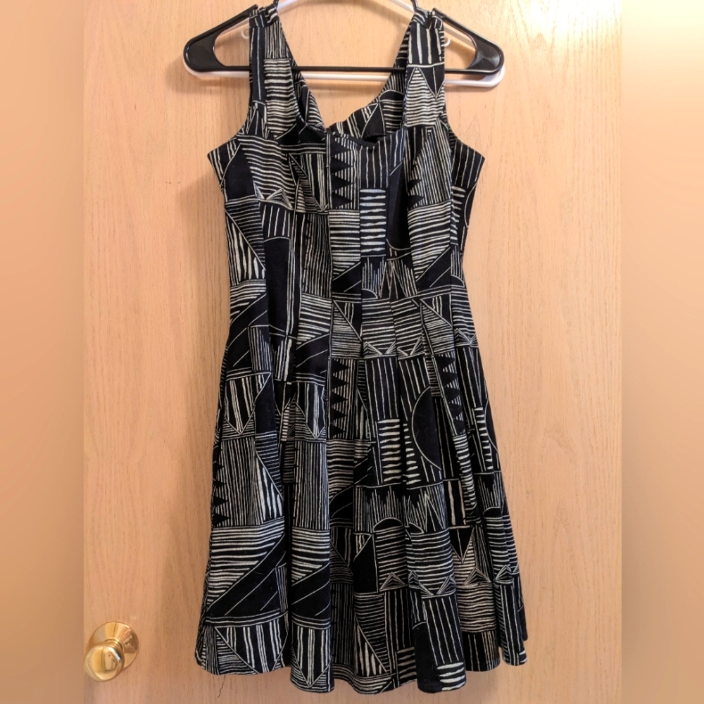 Nooworks Sweet Pleats skater style dress in a retired print